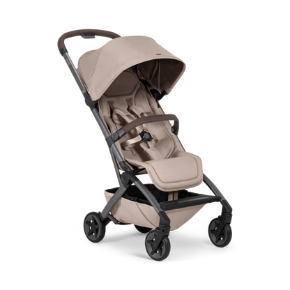 Joolz Aer2 Compact Stroller with Bumper Bar - Sandy Taupe/Mid Brown