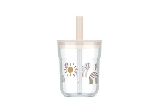 Little Dutch x Mepal Cup with Straw 250ml - Sunshine & Rainbow