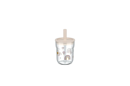 Little Dutch x Mepal Cup with Straw 250ml - Sunshine & Rainbow