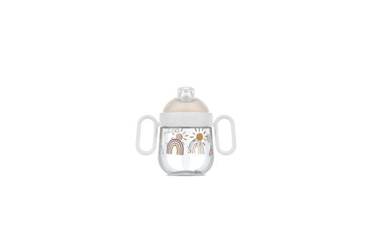 Little Dutch x Mepal Non-Spill Sippy Cup 200ml - Sunshine & Rainbow