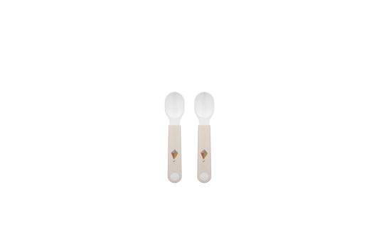 Little Dutch x Mepal Trainer Spoon 2pcs - Sunshine & Rainbow