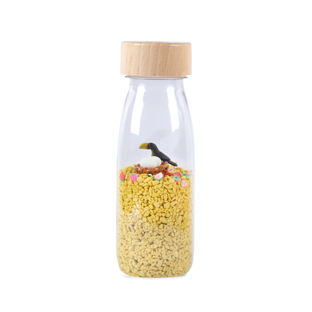 Petit Boum Sensory Bottle Sound - Toucan