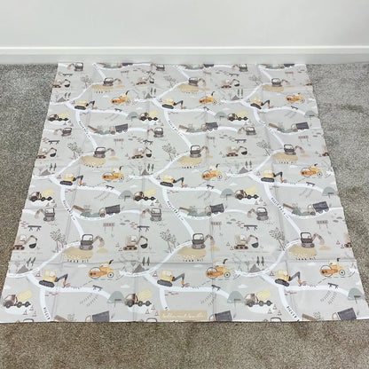 Bobbin and Bumble Wipeable Splash Mat - Digger Land
