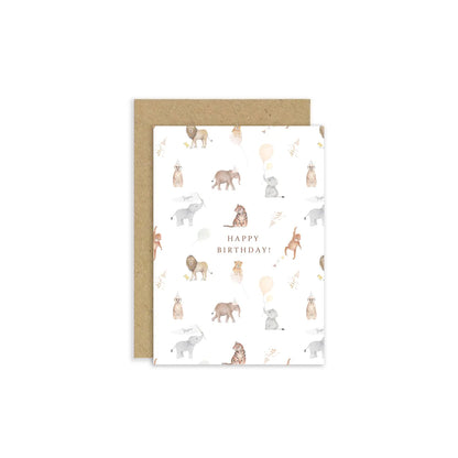 Little Roglets Safari Birthday Card