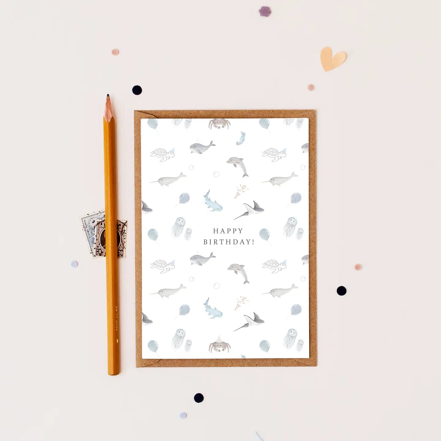 Little Roglets Under the Sea Birthday Card