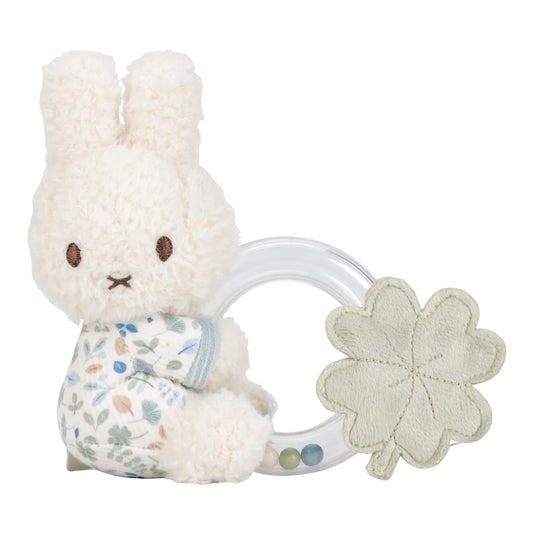 Little Dutch x Miffy Ring Rattle - Lucky Leaves