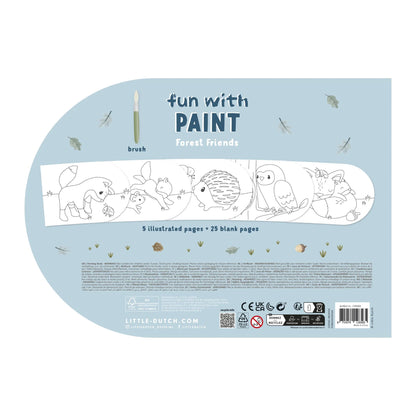 Little Dutch Paint Book Forest Friends