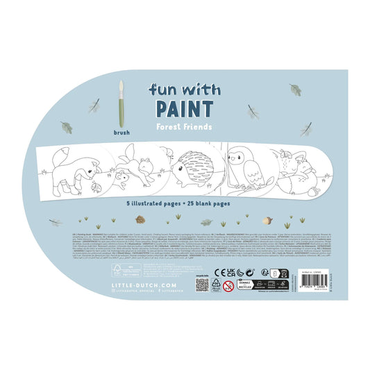 Little Dutch Paint Book Forest Friends