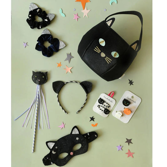 Rockahula Velvet Black Cat Mask (3-10 Years)
