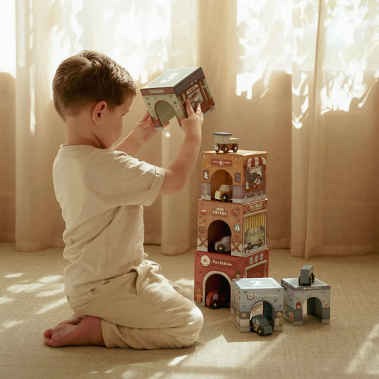 Little Dutch Stacking Blocks with Cars