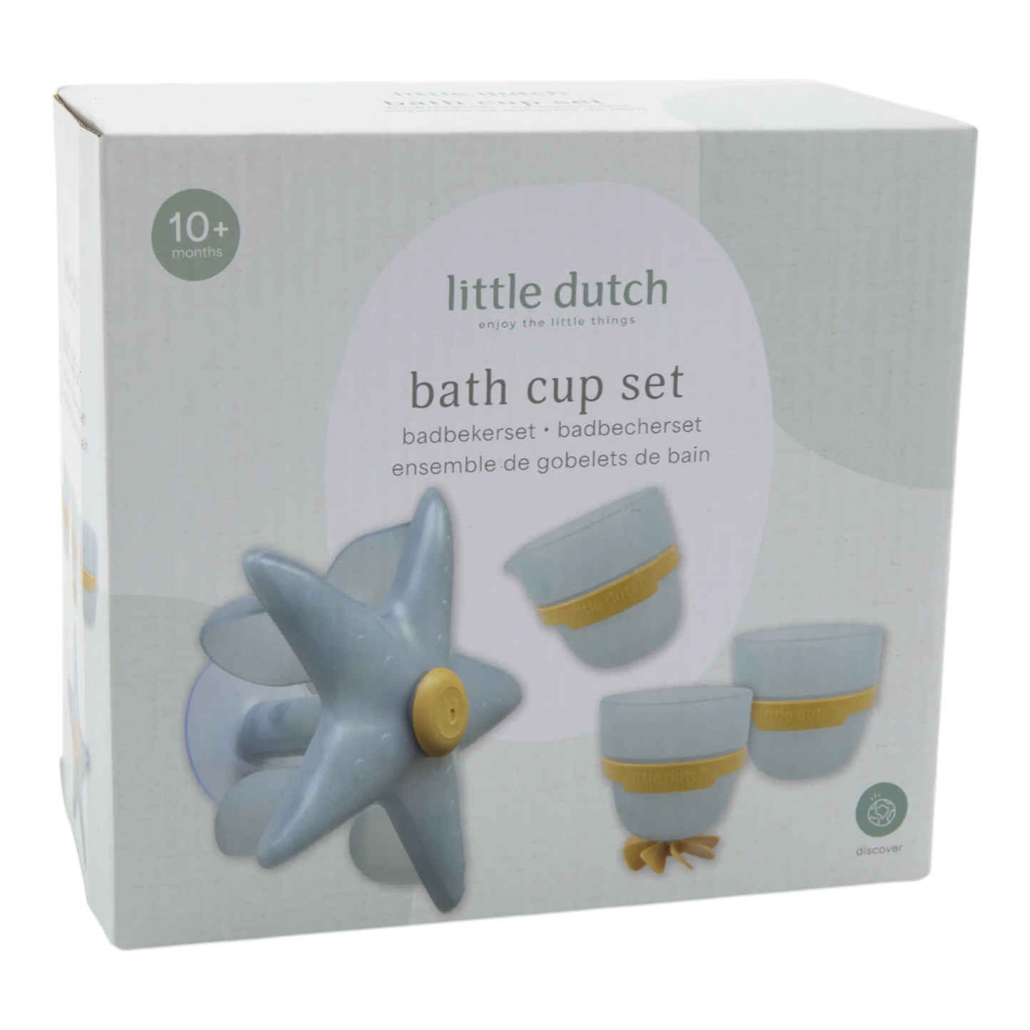 Little Dutch Bath Cup Set - Starfish Blue