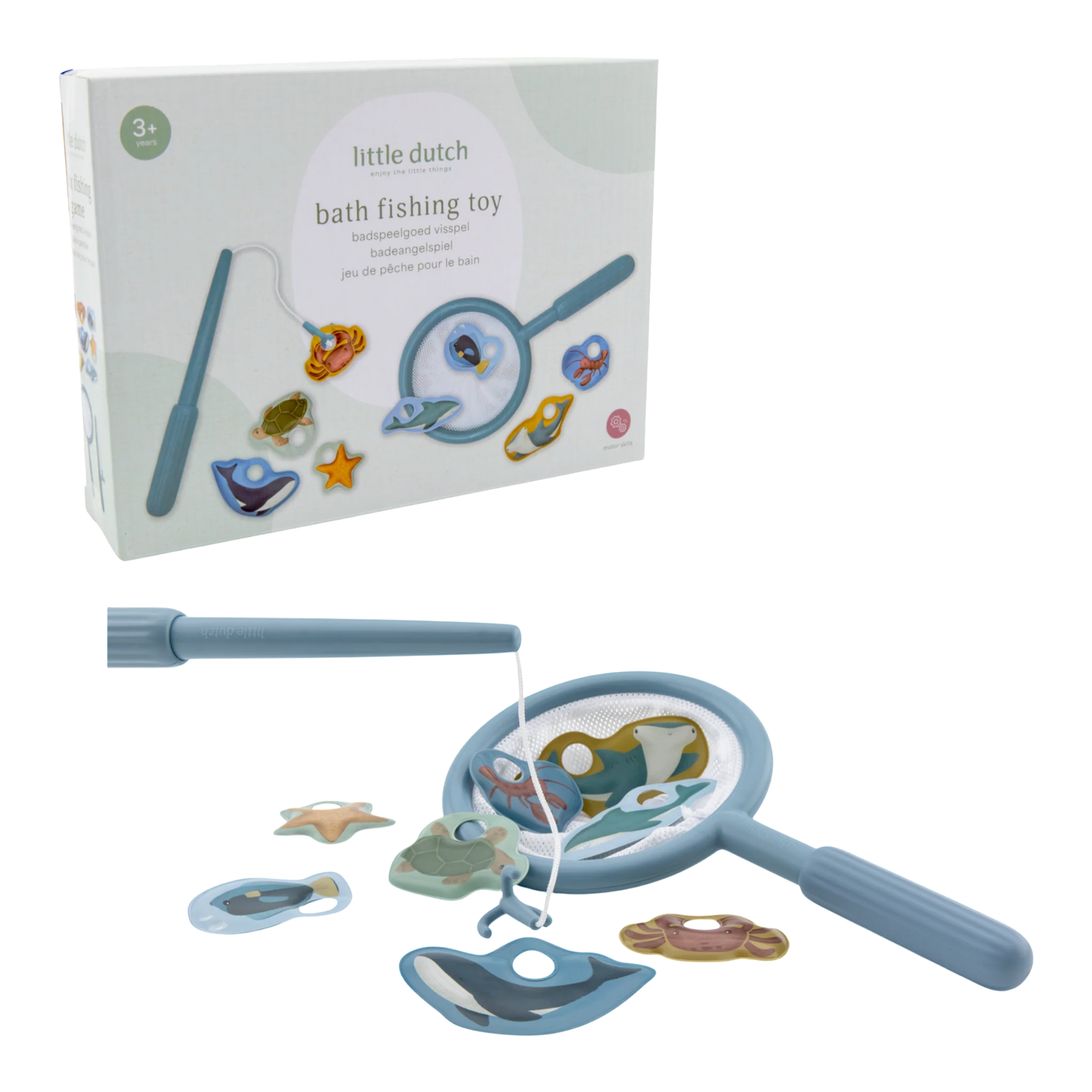 Little Dutch Bath Fishing Toy - Blue