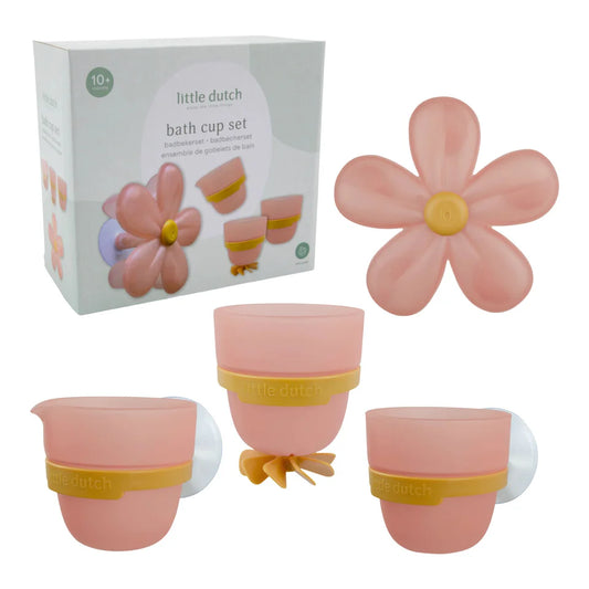 Little Dutch Bath Cup set - Flower Pink