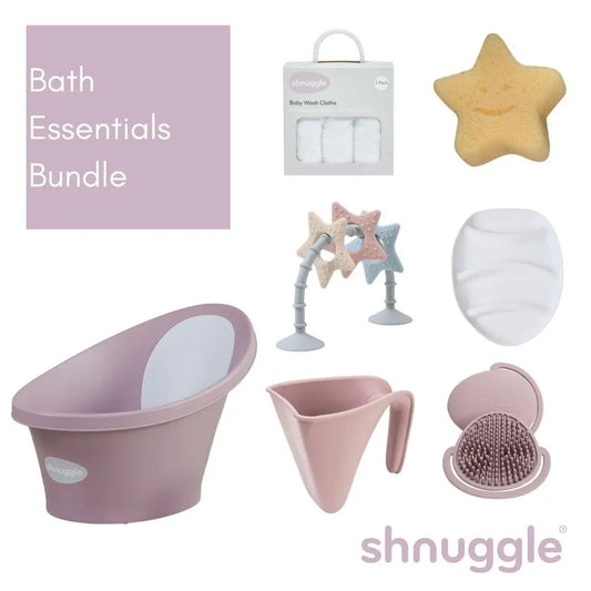Shnuggle Baby Bath Essentials Bundle - Blossom