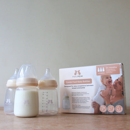 Fraupow CombiFeed Bottle Plastic (Pack of 3)