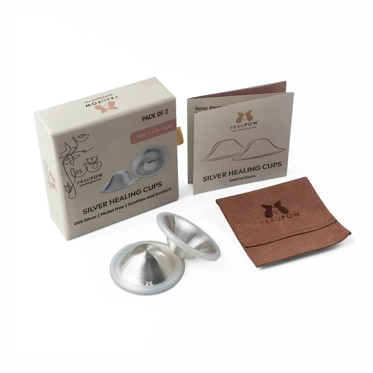 Fraupow Silver Healing Cups