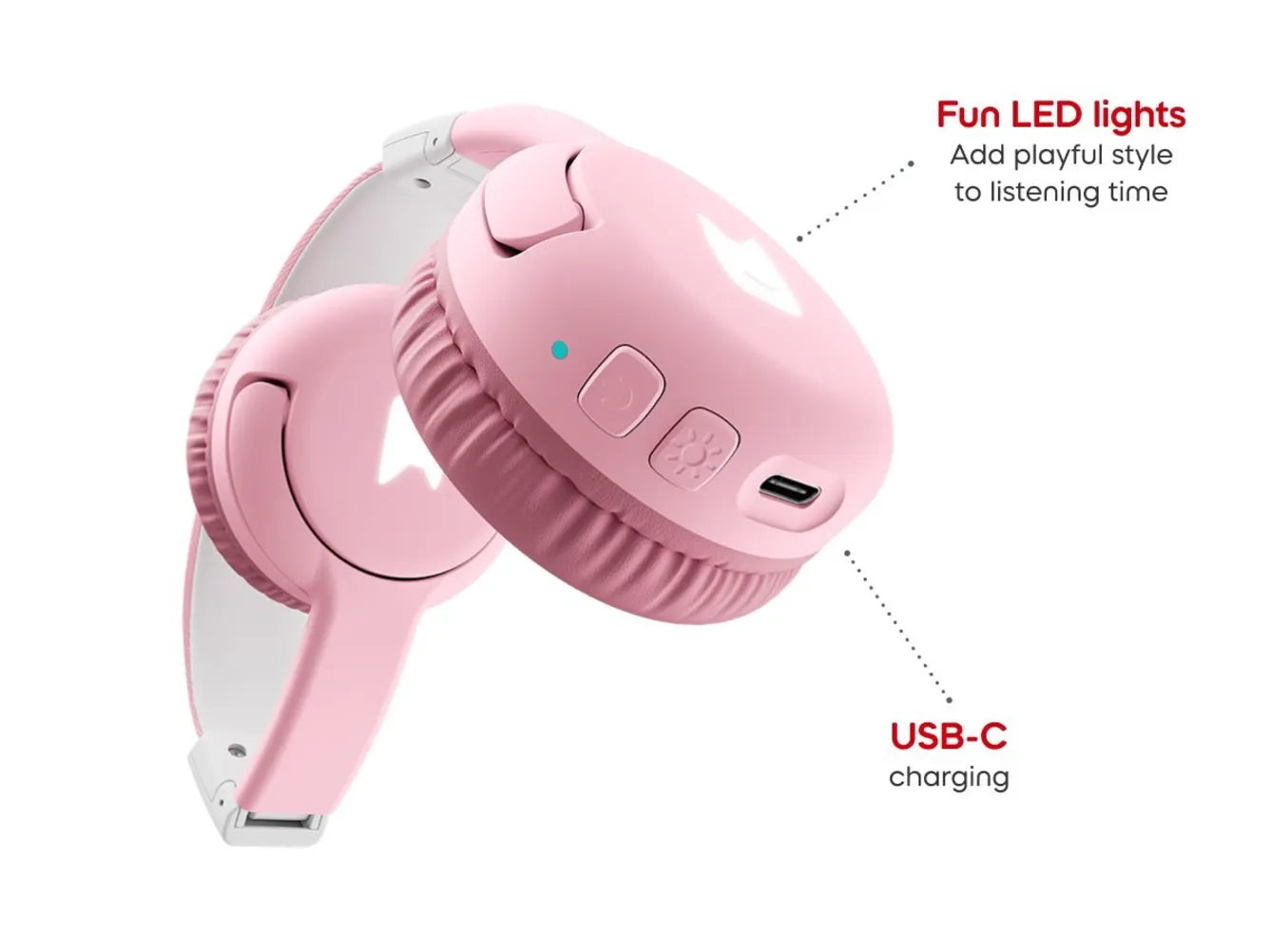 Tonies Bluetooth Headphones - Cloud Pink