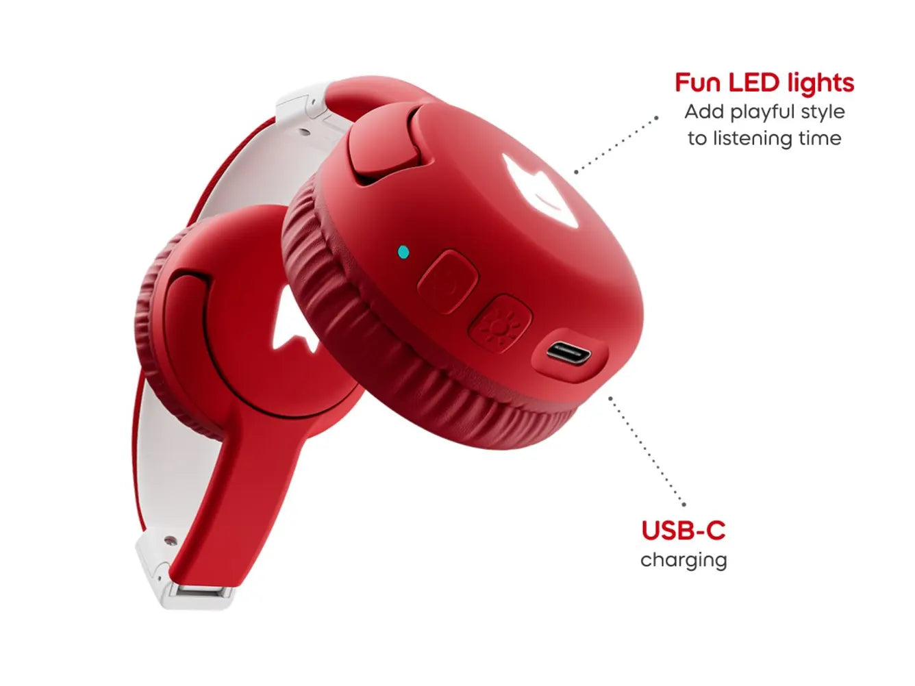Tonies Bluetooth Headphones - Sunset Red