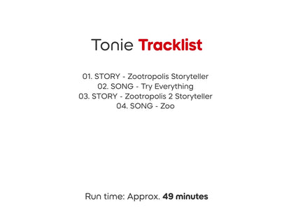 Tonies - Zootropolis