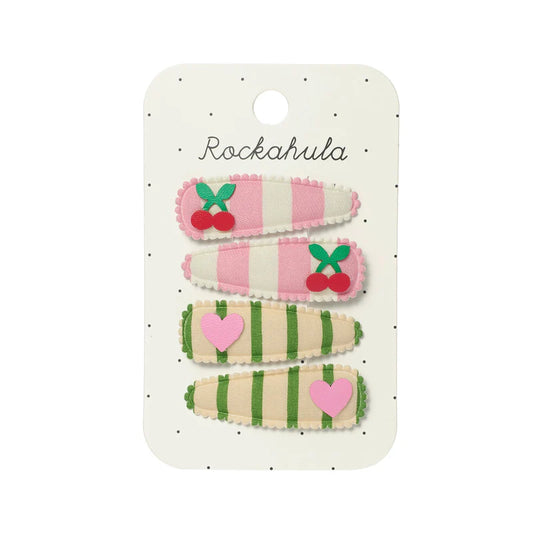 Rockahula Cherry Kiss Fabric Clip Set