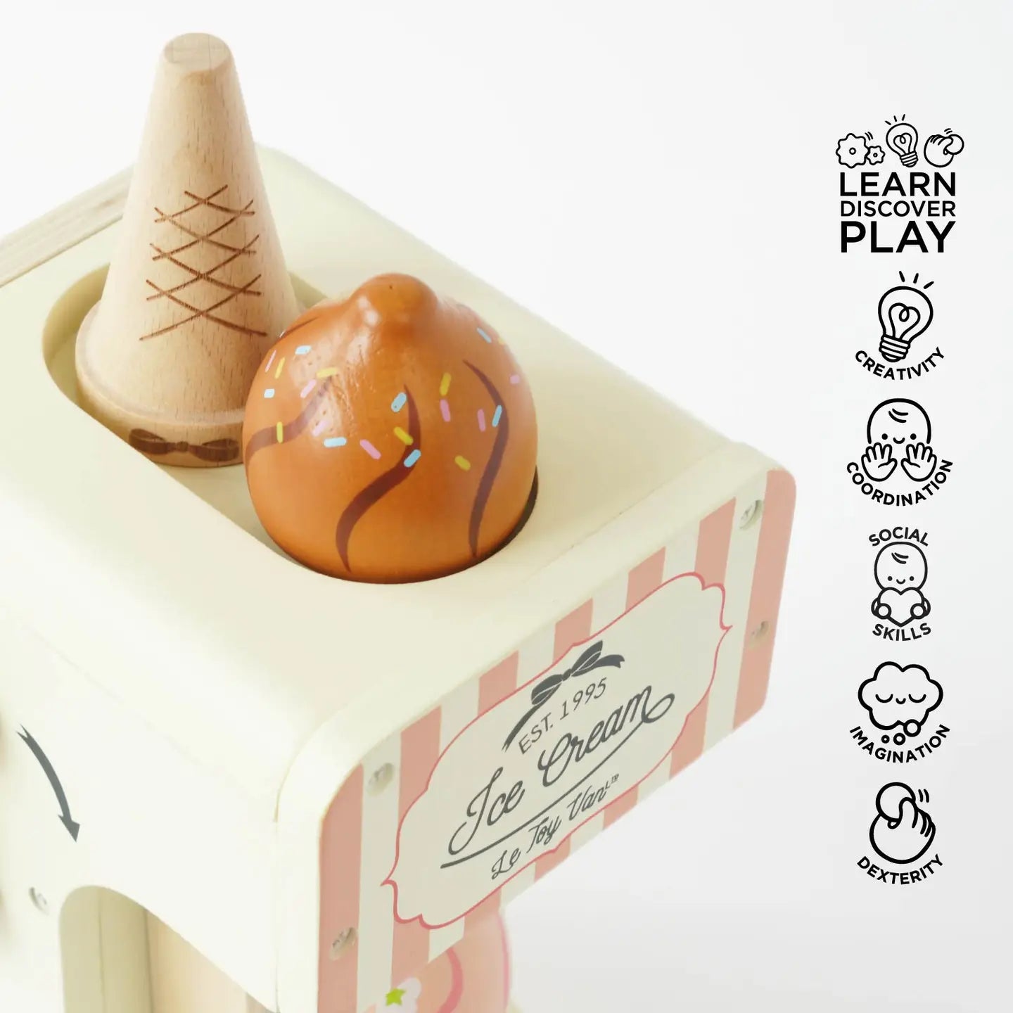 Le Toy Van Ice Cream Machine & Play Food Cones