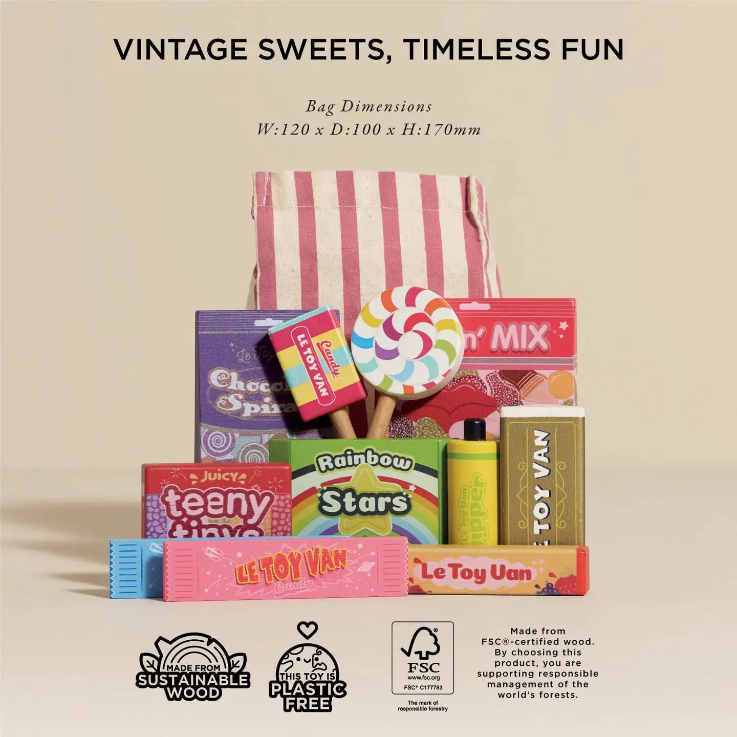 Le Toy Van Retro Sweets and Candy Roleplay Set