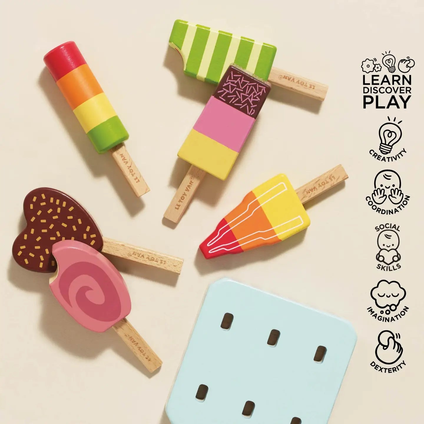 Le Toy Van Wooden Ice Lollies Popsicles