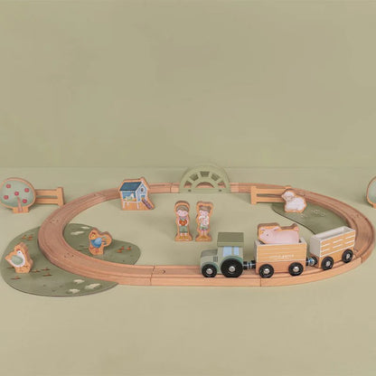 Little Dutch Wooden Train Track - Little Farm
