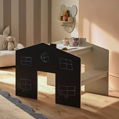 CuddleCo Play House Desk for 2 - Pebble