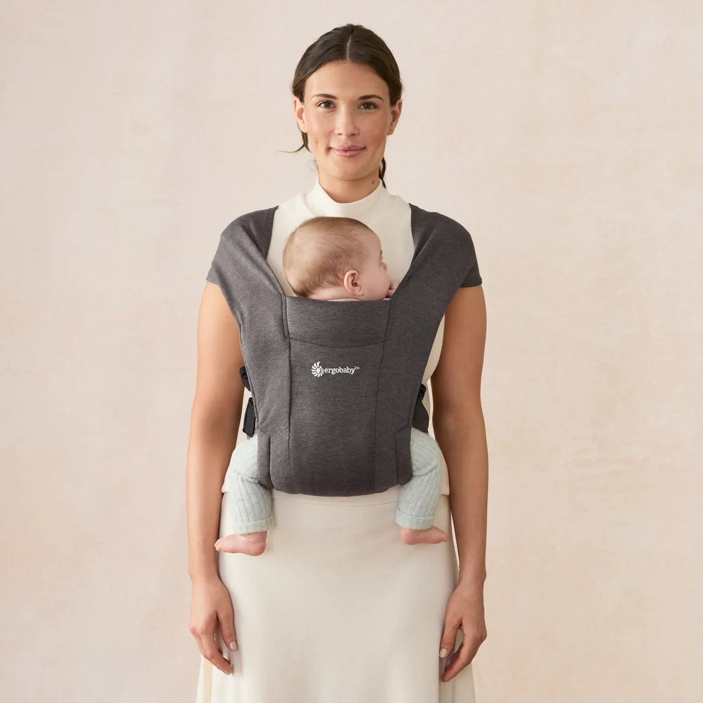 Ergobaby Embrace Newborn Carrier Soft Knit - Heather Grey