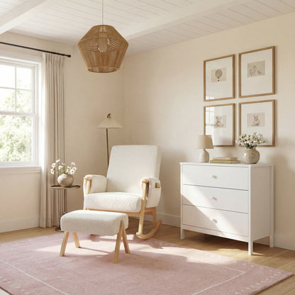 Bebe & Beyond Storyteller Nursing Chair - Off White