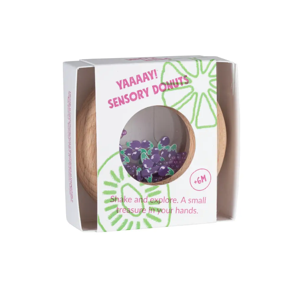 Petit Boum Sensory Donut - Eggplant