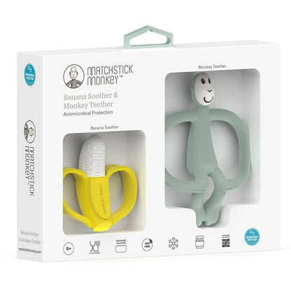 Matchstick Monkey Teether & Banana Gift Set