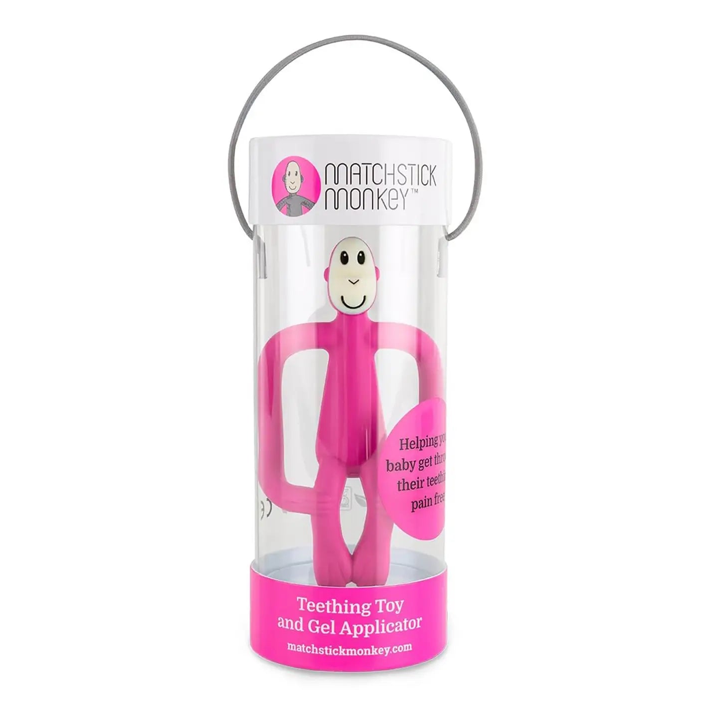 Matchstick Monkey Original Teether - Pink