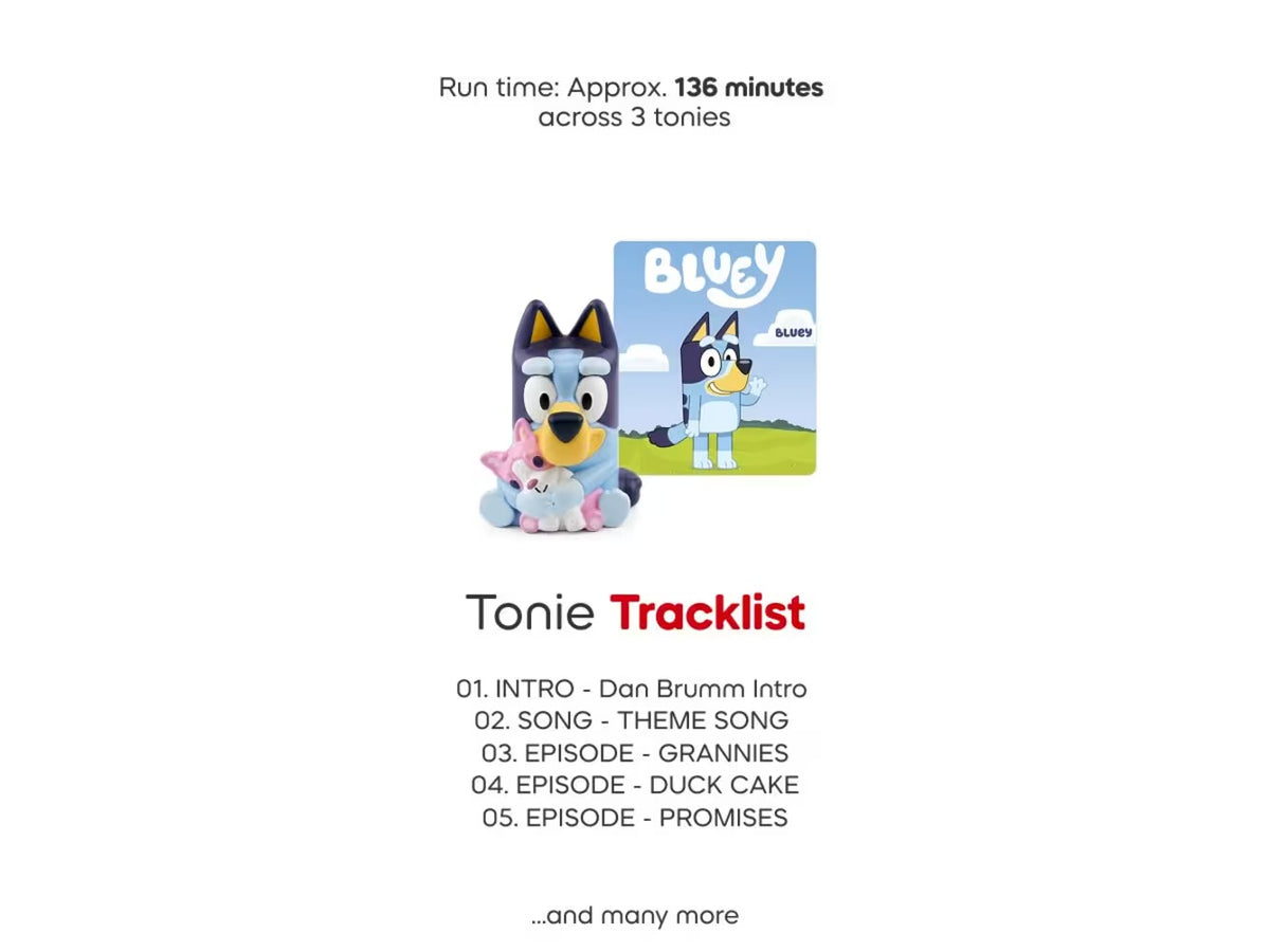 Tonies Bluey Multipack - Bluey, Bingo, Muffin