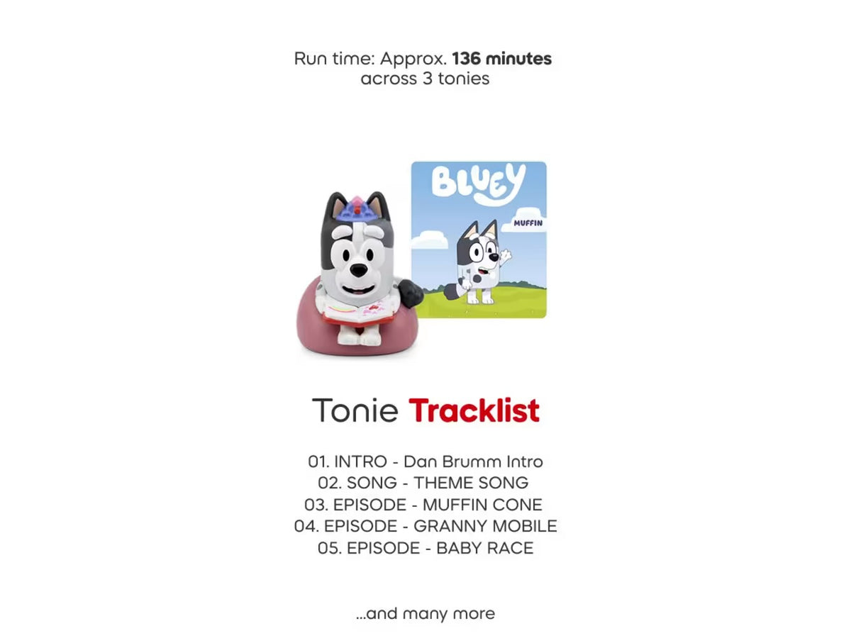 Tonies Bluey Multipack - Bluey, Bingo, Muffin
