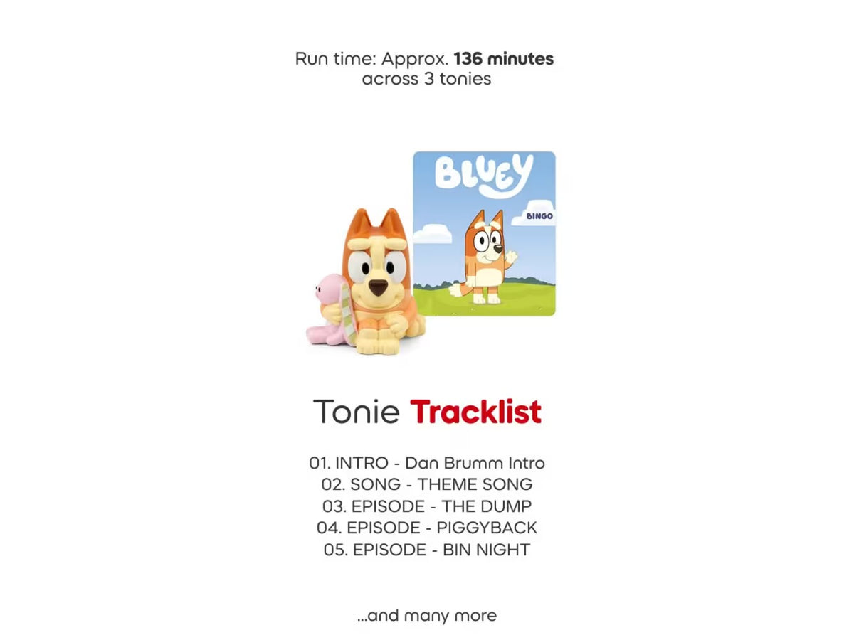 Tonies Bluey Multipack - Bluey, Bingo, Muffin
