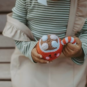 Pebble Friendly Christmas Rattle - Hot Chocolate