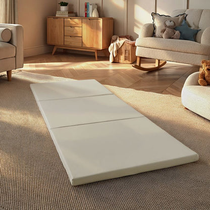CuddleCo Soft Play 3-Fold Tumble Mat - Pebble