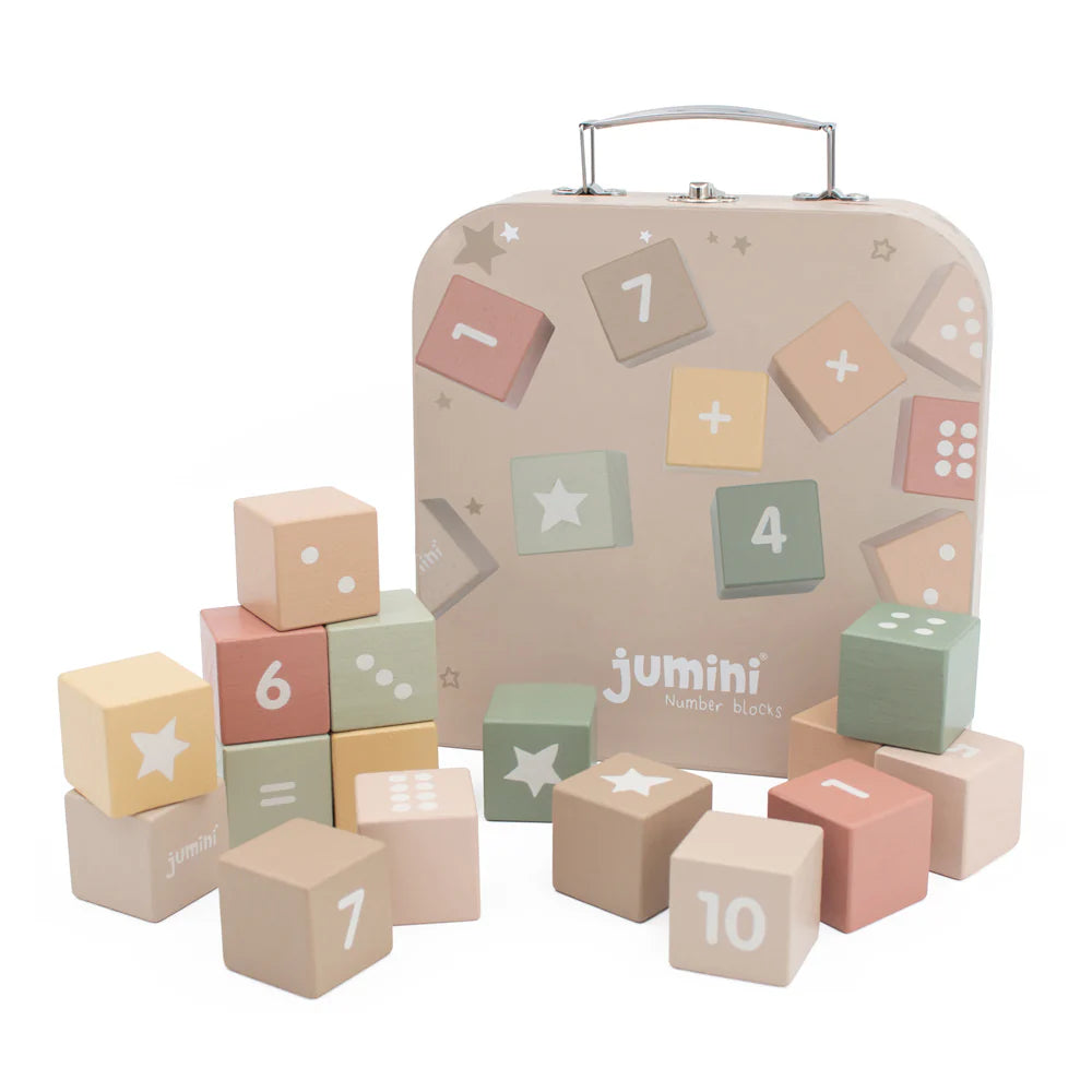 Jumini Wooden Number Block Set in Case