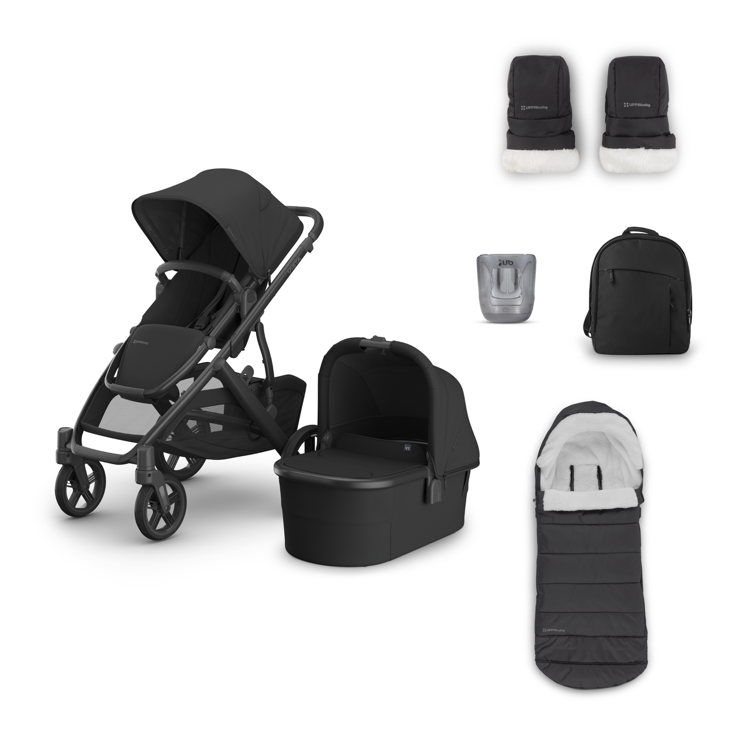UPPAbaby Vista V3 Pushchair and Accessory Bundle