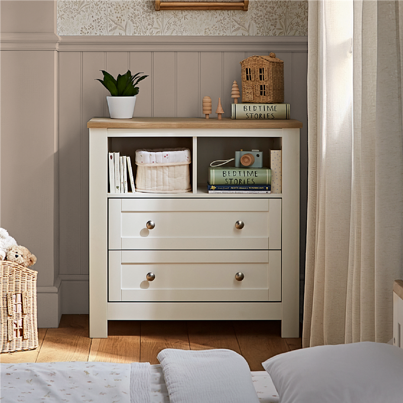 CuddleCo Burford Dresser - White & Oak