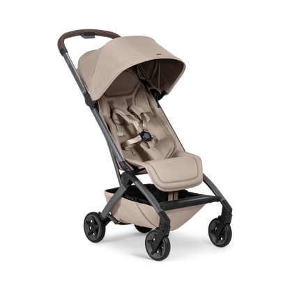 Joolz Aer2 Compact Stroller with Bumper Bar - Sandy Taupe/Mid Brown