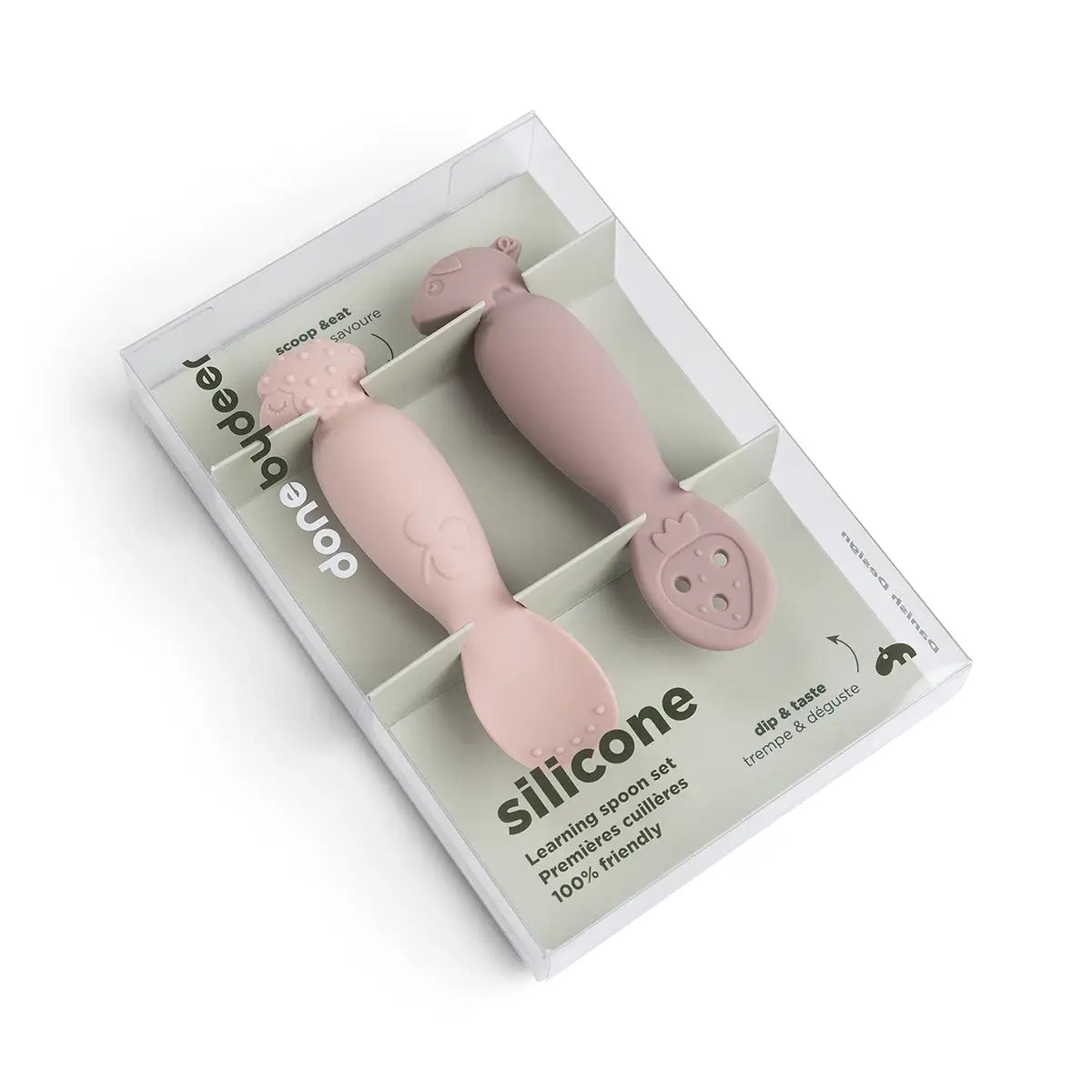 Done By Deer Learning Spoon Set - Tiny Farm - Powder