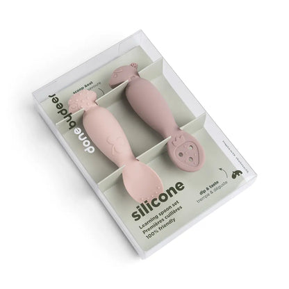 Done By Deer Learning Spoon Set - Tiny Farm - Powder