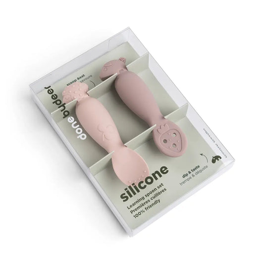 Done By Deer Learning Spoon Set - Tiny Farm - Powder