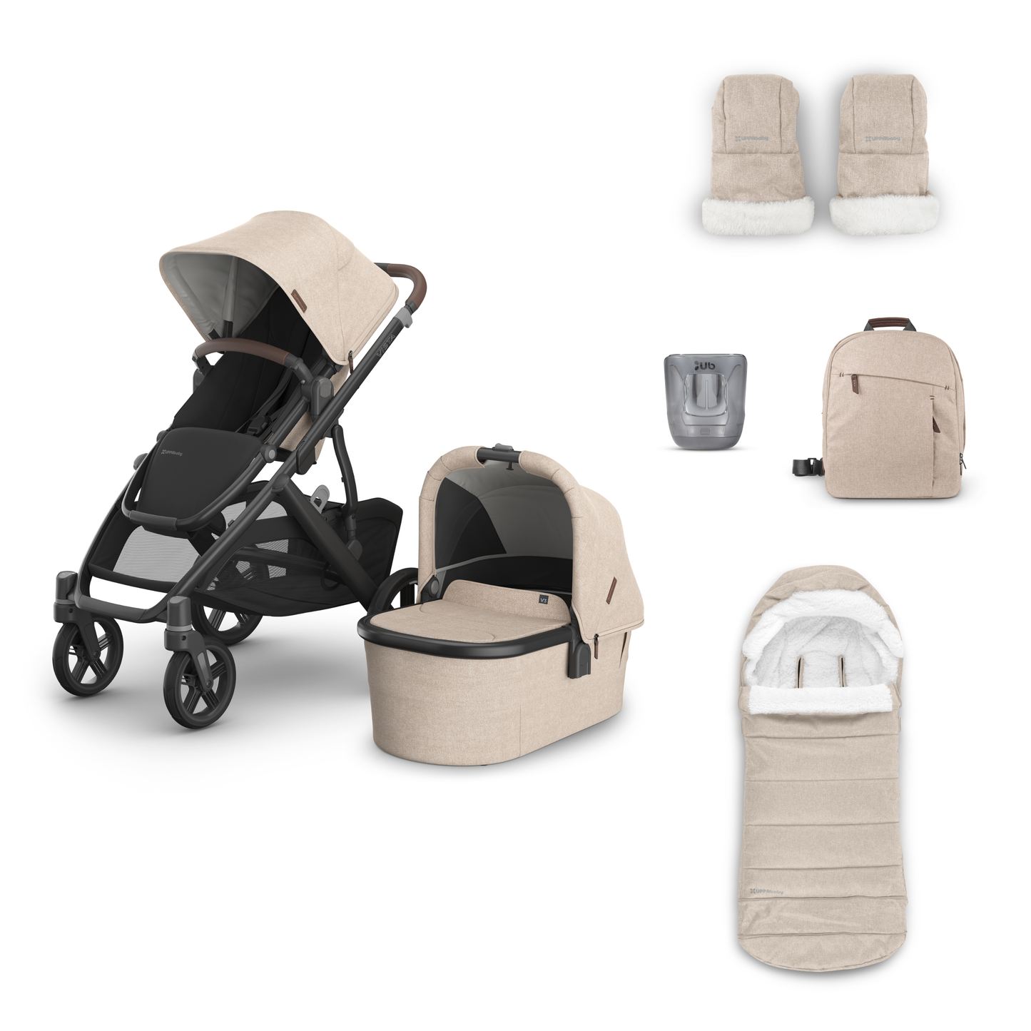 UPPAbaby Vista V3 Pushchair and Accessory Bundle