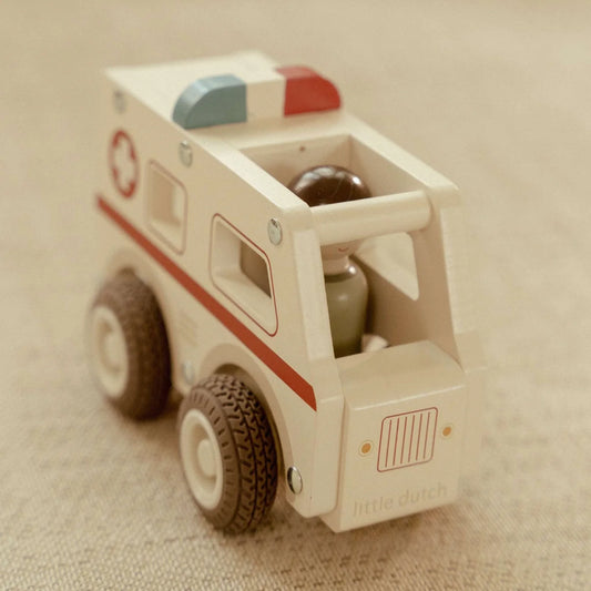 Little Dutch Wooden Ambulance