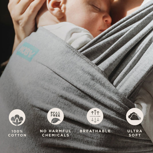 Moby Classic Wrap Baby Carrier - Grey