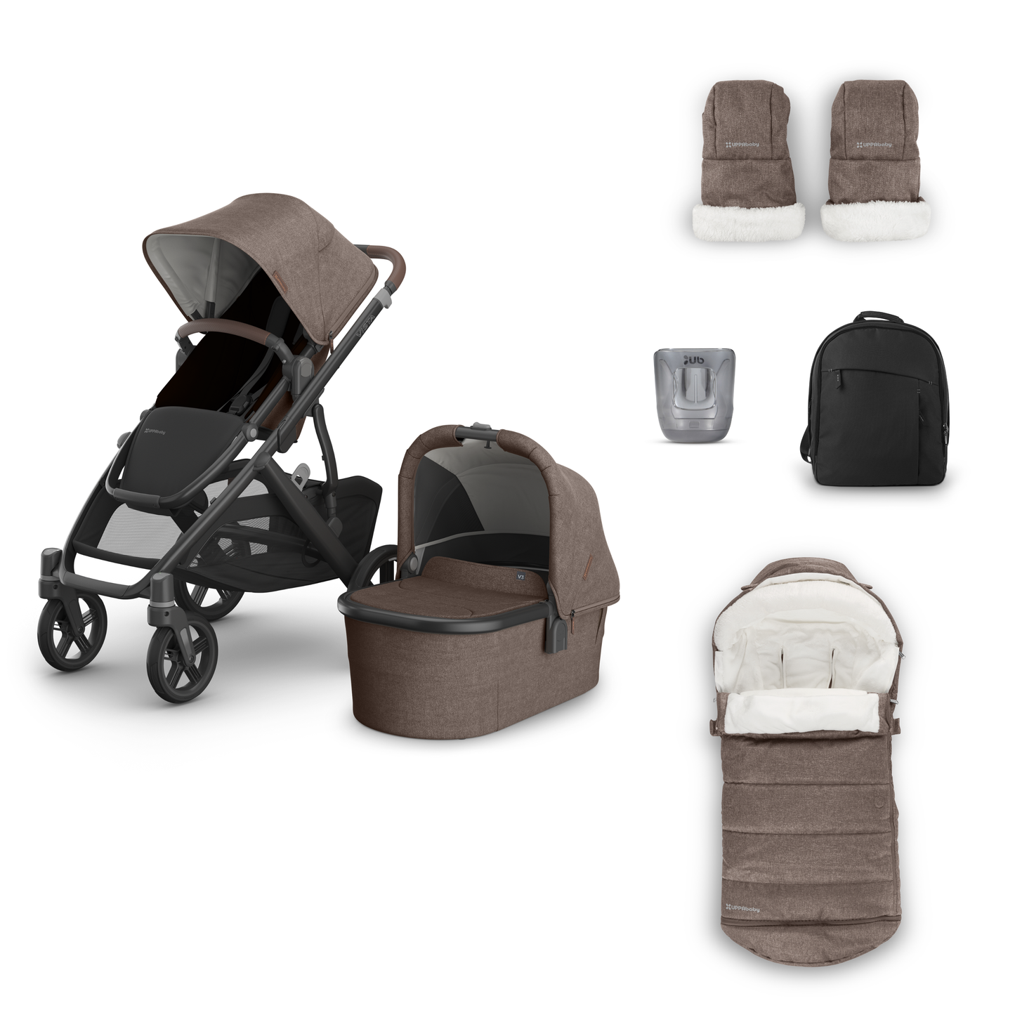 UPPAbaby Vista V3 Pushchair and Accessory Bundle